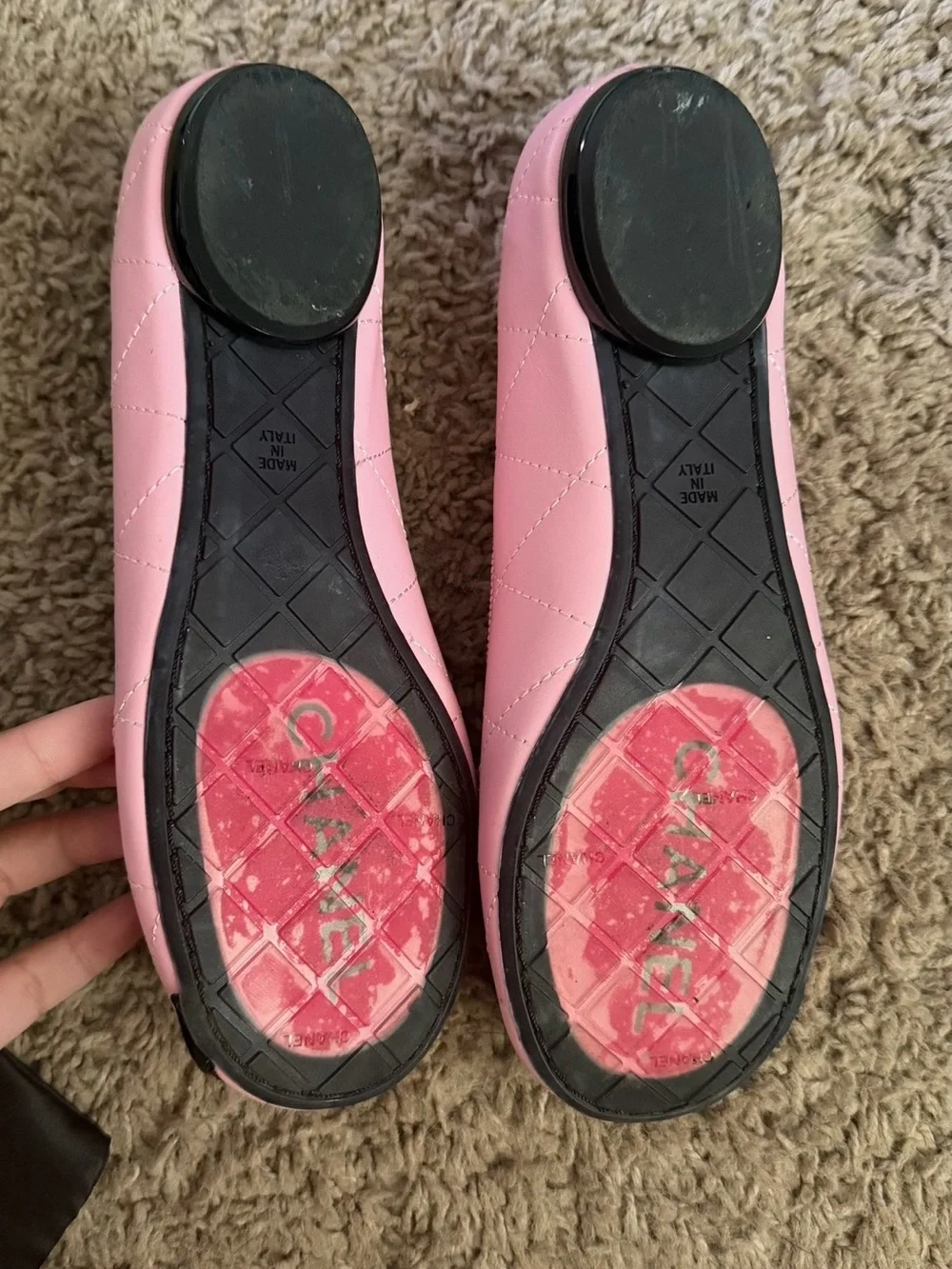 CHANEL leather ballet